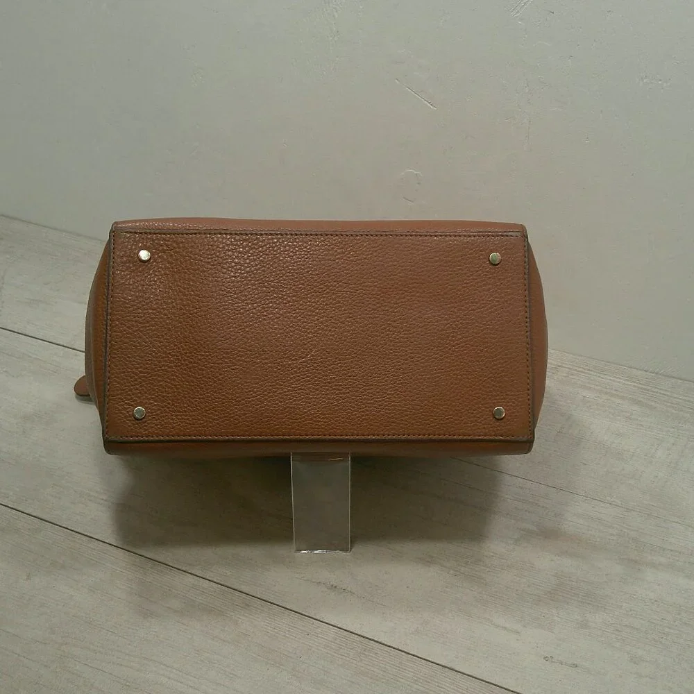Kate Spade Jackson Satchel Gingerbread Minimalist Leather Bag Purse Pocketbook
